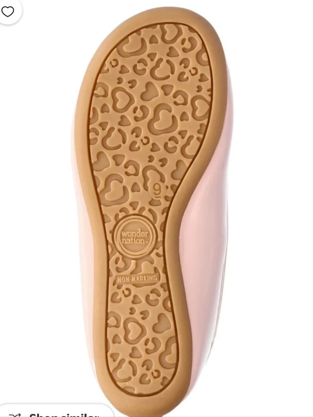 Wonder Nation Little Girls Pink Patent Mary Jane Ballet Flat w/ Bow Size 11 NWT